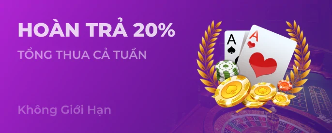 LUCKY88 Thắng Cực Đã, Thua Đã Có LUCKY88 Lo - Hoàn Cược Thua 20% Mỗi Tuần